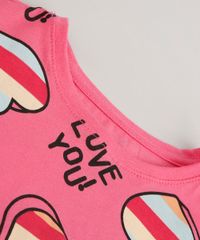 Blusa-Infantil-Estampada-de-Coracoes-com-No-Manga-Curta-Rosa-9674141-Rosa_4