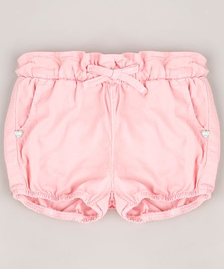 Short-de-Sarja-Infantil-com-Laco-Bolsos-Rosa-Claro-9698928-Rosa_Claro_1