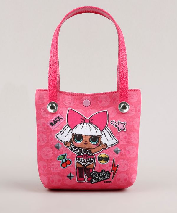 Bolsa Infantil LOL Surprise Estampada Pink Único