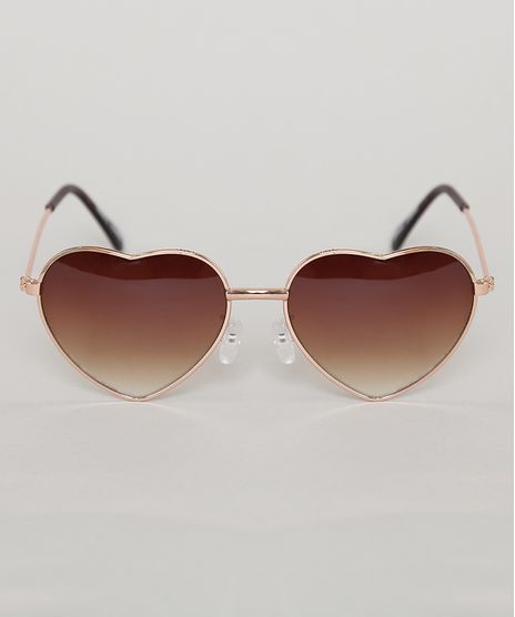 Oculos-de-Sol-Coracao-Infantil-Oneself-Marrom-9789463-Marrom_1