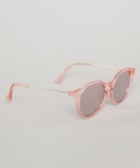 Oculos-de-Sol-Redondo-Infantil-Oneself-Rose-9789496-Rose_2
