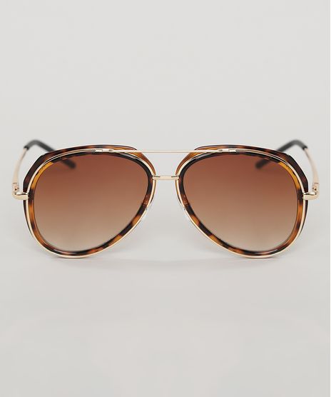 Oculos-de-Sol-Aviador-Infantil-Oneself-Tartaruga-9789538-Tartaruga_1