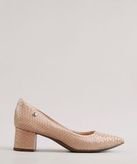 Scarpin-Feminino-Via-Uno-All-Day-Bico-Fino-Salto-Quadrado-Texturizado-Bege-9673137-Bege_1