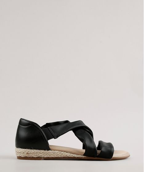 sandália rasteira conforto modare elástico