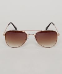 Oculos-de-Sol-Aviador-Infantil-Oneself-Dourado-9789478-Dourado_1