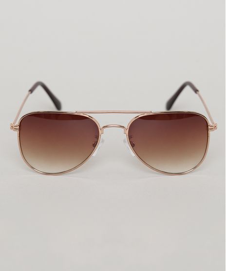 Oculos-de-Sol-Aviador-Infantil-Oneself-Dourado-9789478-Dourado_1