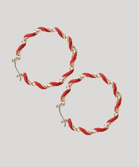 Brinco-Feminino-de-Argola-com-Suede-Dourado-9650257-Dourado_1