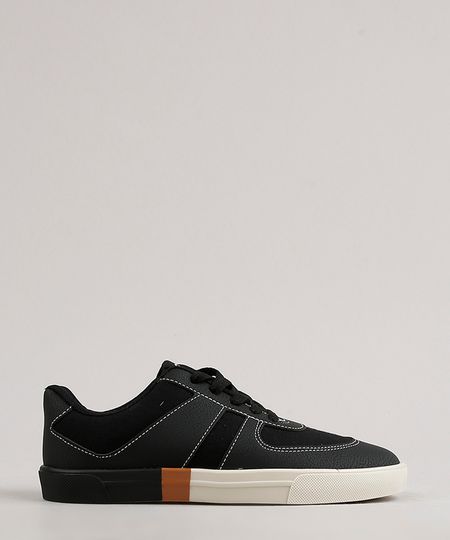 Tenis-Infantil-Molekinho-com-Pespontos-e-Recorte-Preto-9707731-Preto_1