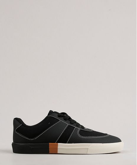 Tenis-Infantil-Molekinho-com-Pespontos-e-Recorte-Preto-9707731-Preto_1