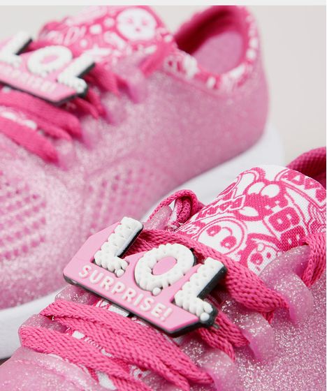 tenis da lol rosa