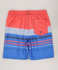 Bermuda-Surf-Infantil-Listrado-com-Velcro-e-Cordao-Laranja-9644135-Laranja_2