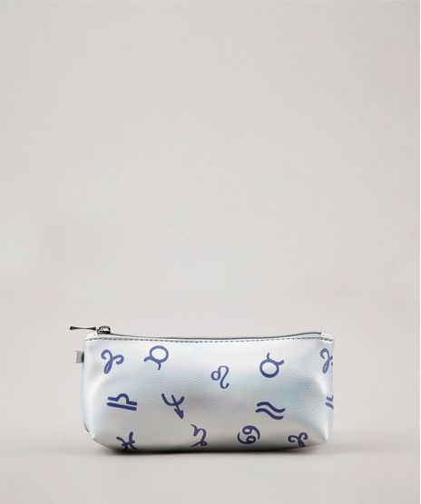 Necessaire-Feminina-Estampada-Signos--Prateada-9643016-Prateada_1