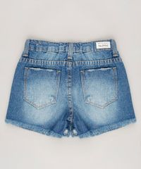 Short-Saia-Infantil-Destroyed-com-Faixa-Lateral-Metalizada-Azul-Medio-9672128-Azul_Medio_2