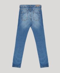 Calca-Jeans-Infantil-Skinny-Destroyed-com-Bolsos--Azul-Medio-9672126-Azul_Medio_2