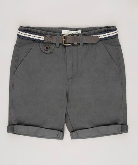 Bermuda-Infantil-Reta-com-Cinto-Chumbo-9545590-Chumbo_1 Bermuda-Infantil-Reta-com-Cinto-Chumbo-9545590-Chumbo_1