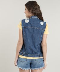 Colete-Jeans-Feminino-Destroyed-com-Bolsos-Azul-Medio-9664651-Azul_Medio_2