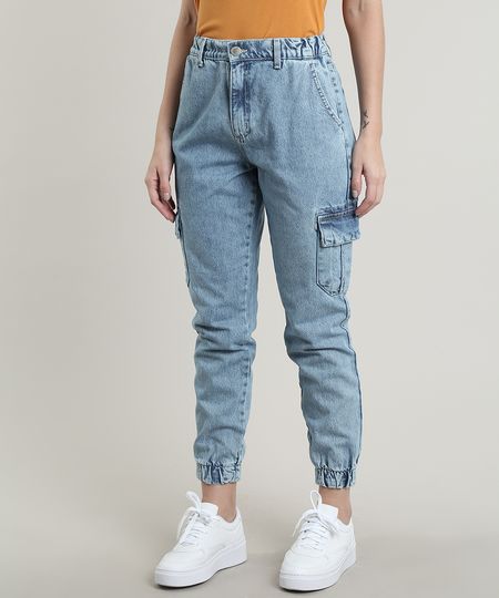 Calca-Jeans-Feminina-Jogger-Cargo-Azul-Claro-9756062-Azul_Claro_1 Calca-Jeans-Feminina-Jogger-Cargo-Azul-Claro-9756062-Azul_Claro_1