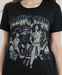 Blusa-Feminina-The-Rolling-Stones-Manga-Curta-Decote-Redondo-Preta-9700711-Preto_4