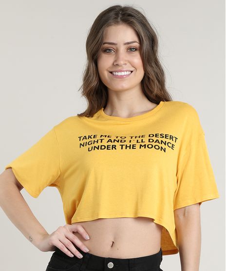 Blusa-Feminina-Cropped--Take-Me-to-the-Desert--Manga-Curta-Decote-Redondo-Mostarda-9709857-Mostarda_1