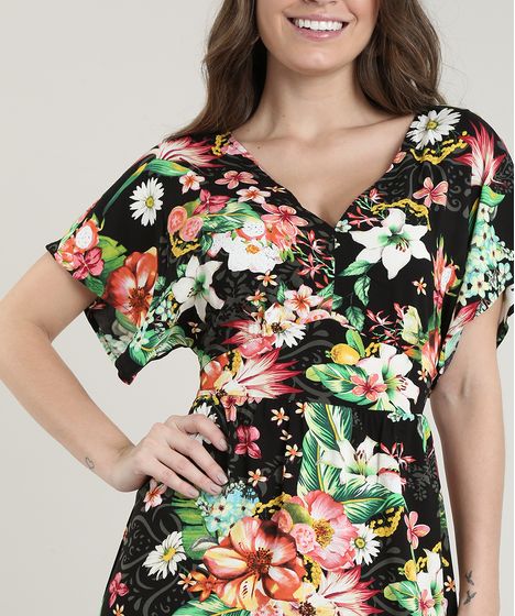 roupa floral feminina