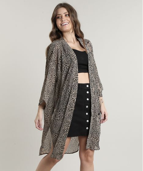 kimono longo feminino