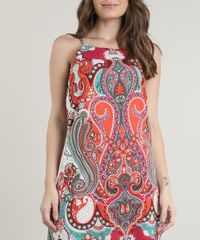 Vestido-Feminino-Curto-Estampado-Paisley-Alcas-Finas-Laranja-9640599-Laranja_4