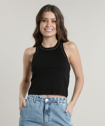 Regata-Feminina-Basica-Cropped-com-Pesponto-Decote-Nadador-Preta-9665995-Preto_1