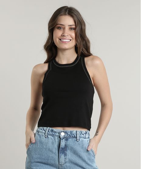 Regata-Feminina-Basica-Cropped-com-Pesponto-Decote-Nadador-Preta-9665995-Preto_1