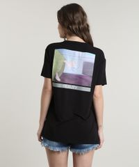 Blusa-Feminina-Cinderela--Expectation-x-Reality--Manga-Curta-Decote-Redondo-Preta-9697665-Preto_2