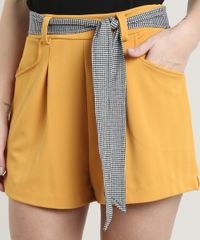 Short-Feminino-Clochard-Alfaiatado-com-Faixa-para-Amarrar--Mostarda-9694073-Mostarda_4