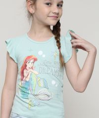 Blusa-Infantil-A-Pequena-Sereia-com-Babado-Manga-Curta--Verde-9657882-Verde_4