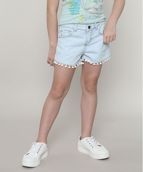 short jeans tamanho 12