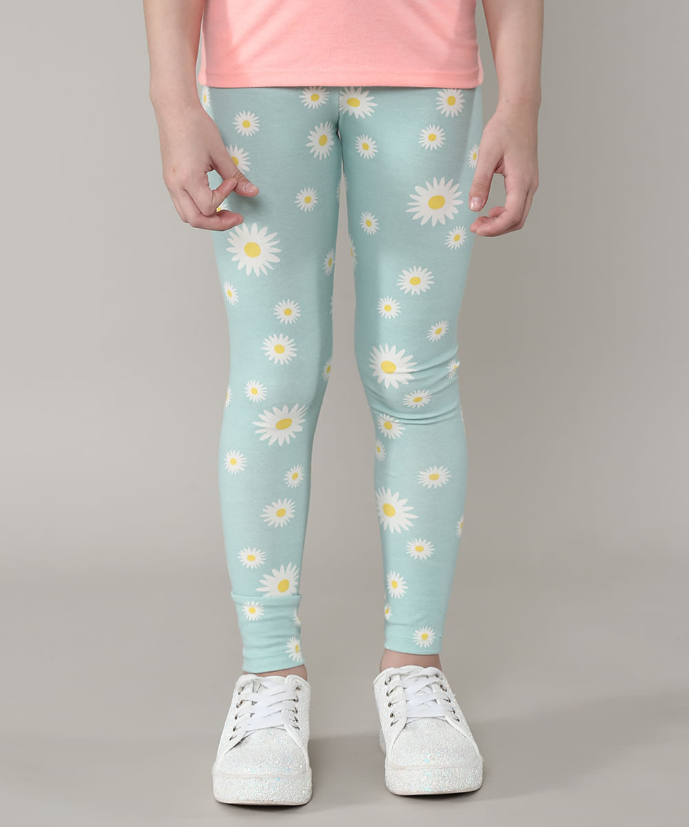 calça legging verde infantil