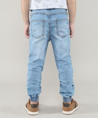 Calca-Jeans-Infantil-Jogger-com-Bolsos-Azul-Medio-9636925-Azul_Medio_2