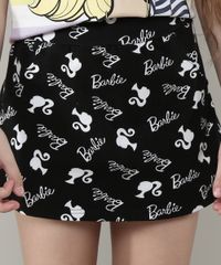 Short-Saia-Infantil-Barbie-Estampado-Preto-9675155-Preto_4