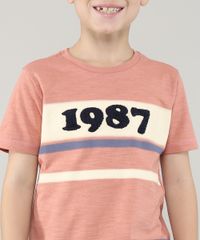 Camiseta-Infantil--1987--com-Listras-Manga-Curta-Gola-Careca-Cobre-9681264-Cobre_4