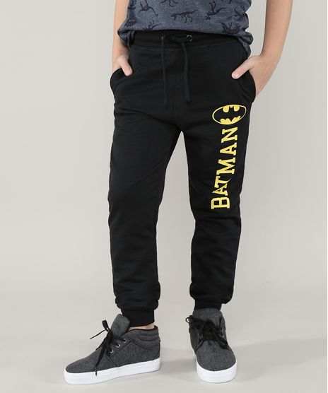 Calca-Infantil-em-Moletom-Jogger-Batman-com-Bolsos-Preta-9572852-Preto_1