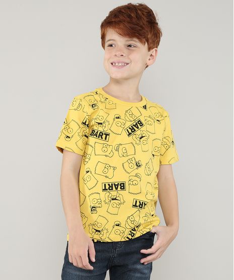 Camiseta-Infantil-Bart-Os-Simpsons-Manga-Curta-Amarelo-9727726-Amarelo_1