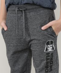 Calca-Infantil-em-Moletom-Jogger-Darth-Vader-com-Bolsos-Cinza-Mescla-Escuro-9572855-Cinza_Mescla_Escuro_4