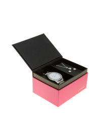 Kit-de-Relogio-Condor-Feminino-Analogico---Colar---Brinco---LRM4339L-KB82B2SX-Prateado-8523769-Prateado_1