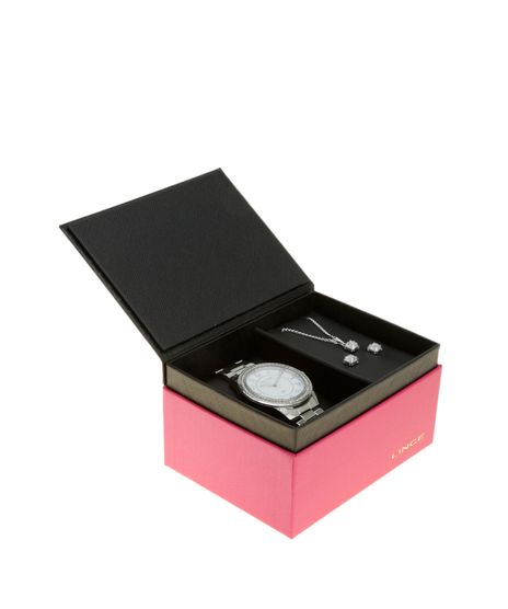 Kit-de-Relogio-Condor-Feminino-Analogico---Colar---Brinco---LRM4339L-KB82B2SX-Prateado-8523769-Prateado_1