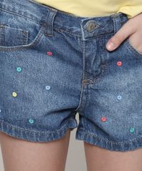 Short-Jeans-Infantil-Bordada-de-Poa-com-Bolsos-Azul-Medio-9638829-Azul_Medio_4