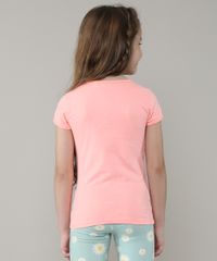 Blusa-Infantil-Unicornio-com-Glitter-Manga-Curta-Rosa-Neon-9657894-Rosa_Neon_2