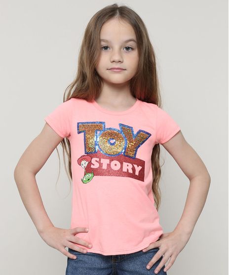 Blusa-Infantil-Toy-Story-com-Paete-Manga-Curta--Coral-Neon-9680986-Coral_Neon_1