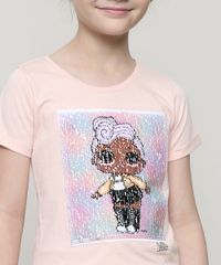 Blusa-Infantil-Lol-Surprise-com-Paete-Dupla-Face-Manga-Curta--Rosa-Claro-9662229-Rosa_Claro_4