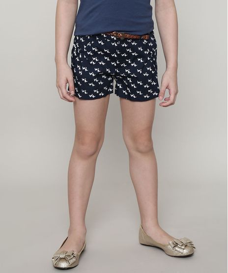 Short-Infantil-Estampado-de-Passaros-com-Cinto-Azul-Marinho-9567789-Azul_Marinho_1