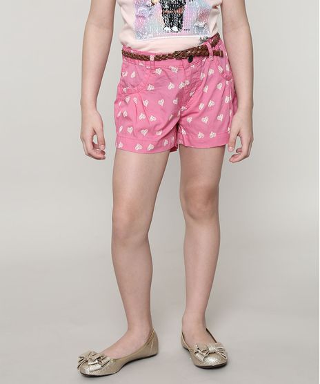 Short-Infantil-Estampado-Coracoes-com-Cinto-Rosa-9567787-Rosa_1