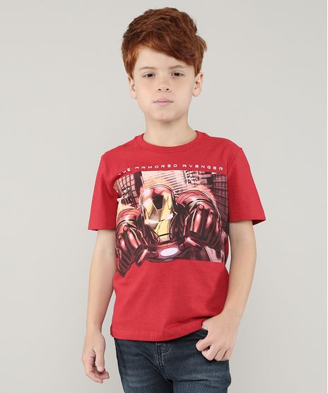 Camiseta-Infantil-Homem-de-Ferro-Manga-Curta-Vermelho-9729686-Vermelho_1