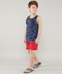 Regata-Infantil-Estampada-de-Folhagem-com-Bolso-Azul-Marinho-9701535-Azul_Marinho_3