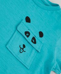 Camiseta-Infantil-com-Bolso-de-Panda-Manga-Curta-Verde-9673254-Verde_5
